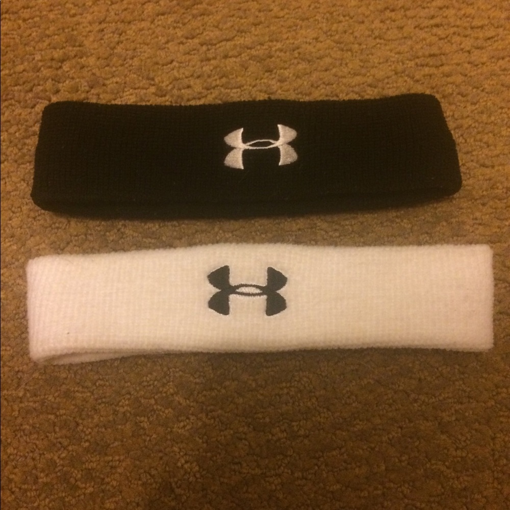 Under Armour headbands (black and white)